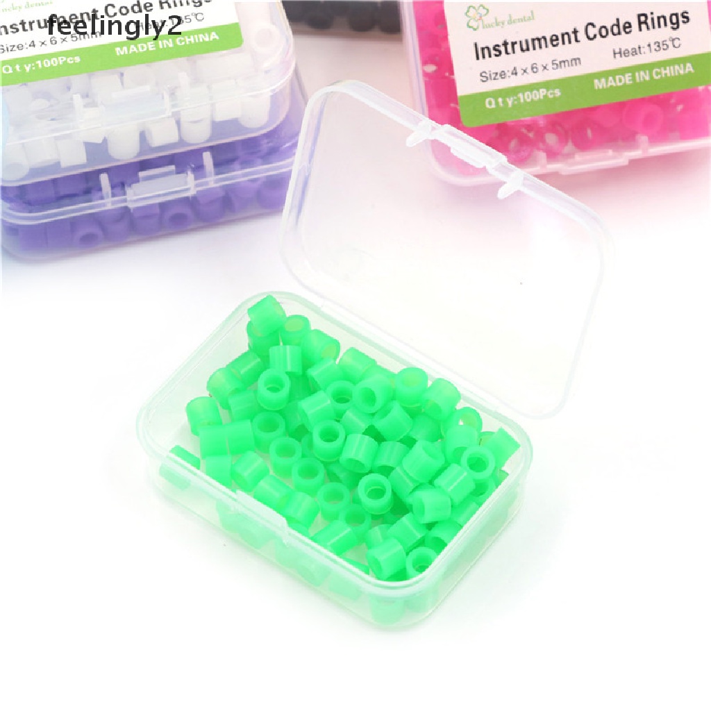 Set 100 Vòng Silicon Nhiều Màu Sắc Dùng Trong Nha Khoa