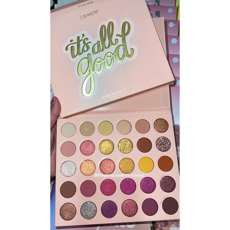 Bảng phấn Colourpop Rock Candy, It’s All Good, Bare Necessities, Stone Cold, You're Golden