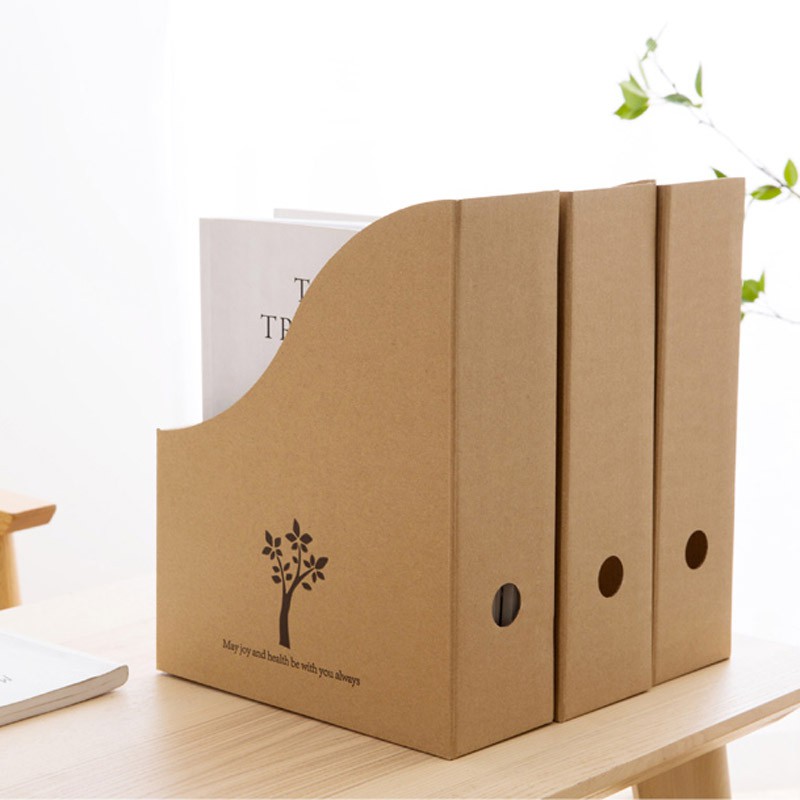 Hộp giấy đựng tài liệu để bàn cao cấp tiện lợi dễ sử dụng