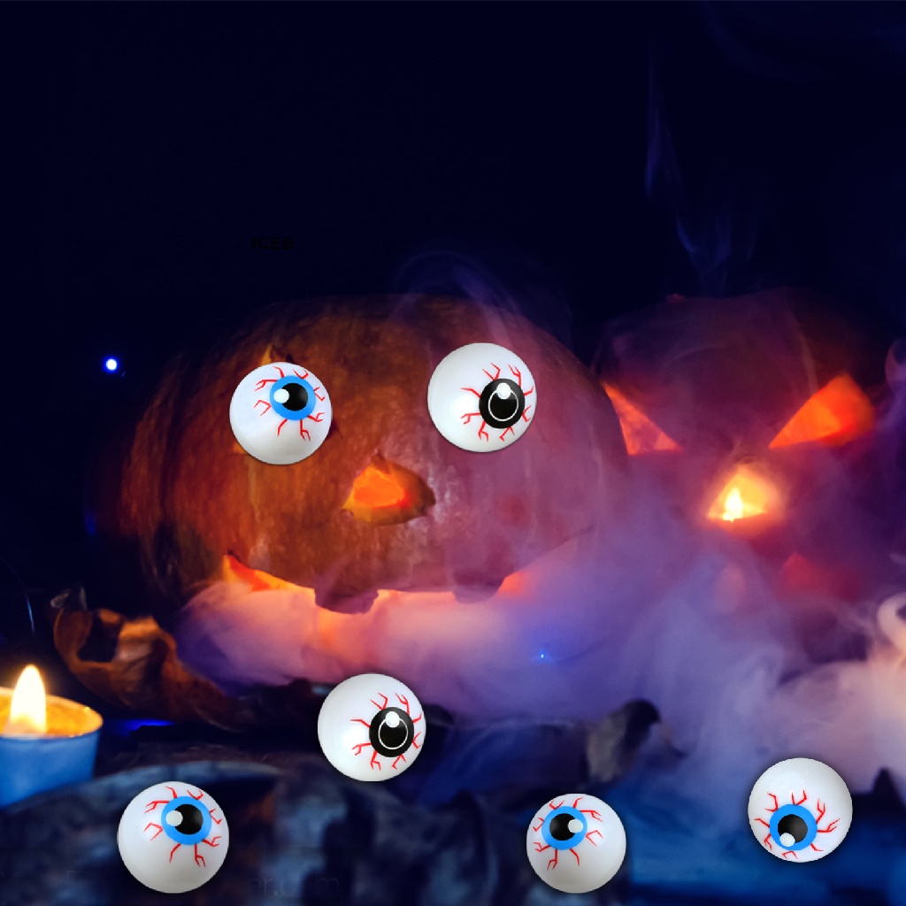 Ic 60 Cái Mắt Nhựa Halloween Ping Pong Bóng Mắt Đáng Sợ Cho Đồ Chơi Trẻ Em 1In Fake my