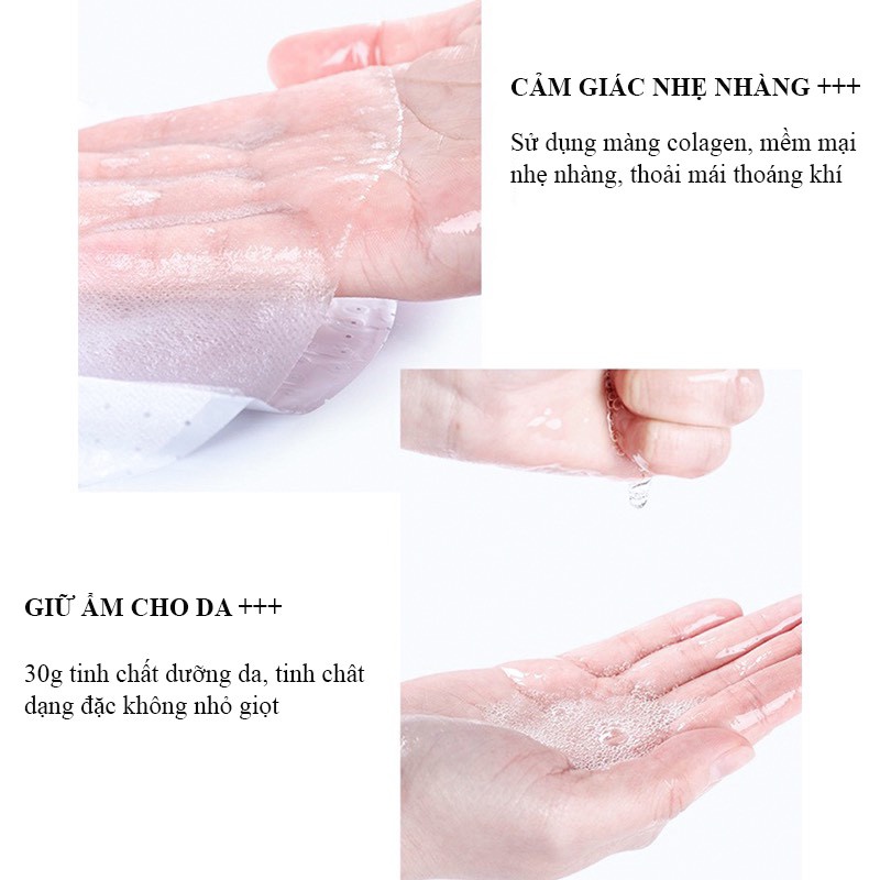 Hộp 5 mặt nạ vi sinh tảo biển tự nhiên có thể hòa tan vào nước ấm cấp ẩm cấp nước cho làn da căng mướt như da e bé