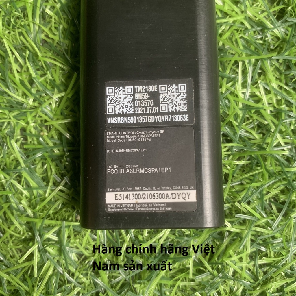 Điều khiển tivi Samsung giọng nói năng lượng mặt trời chính hãng, remote samsung hàng zin theo TV