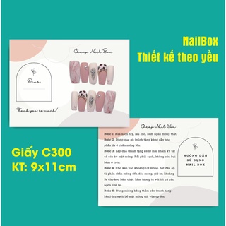 Thiết kế, in nail box, tag dán nail theo yêu cầu
