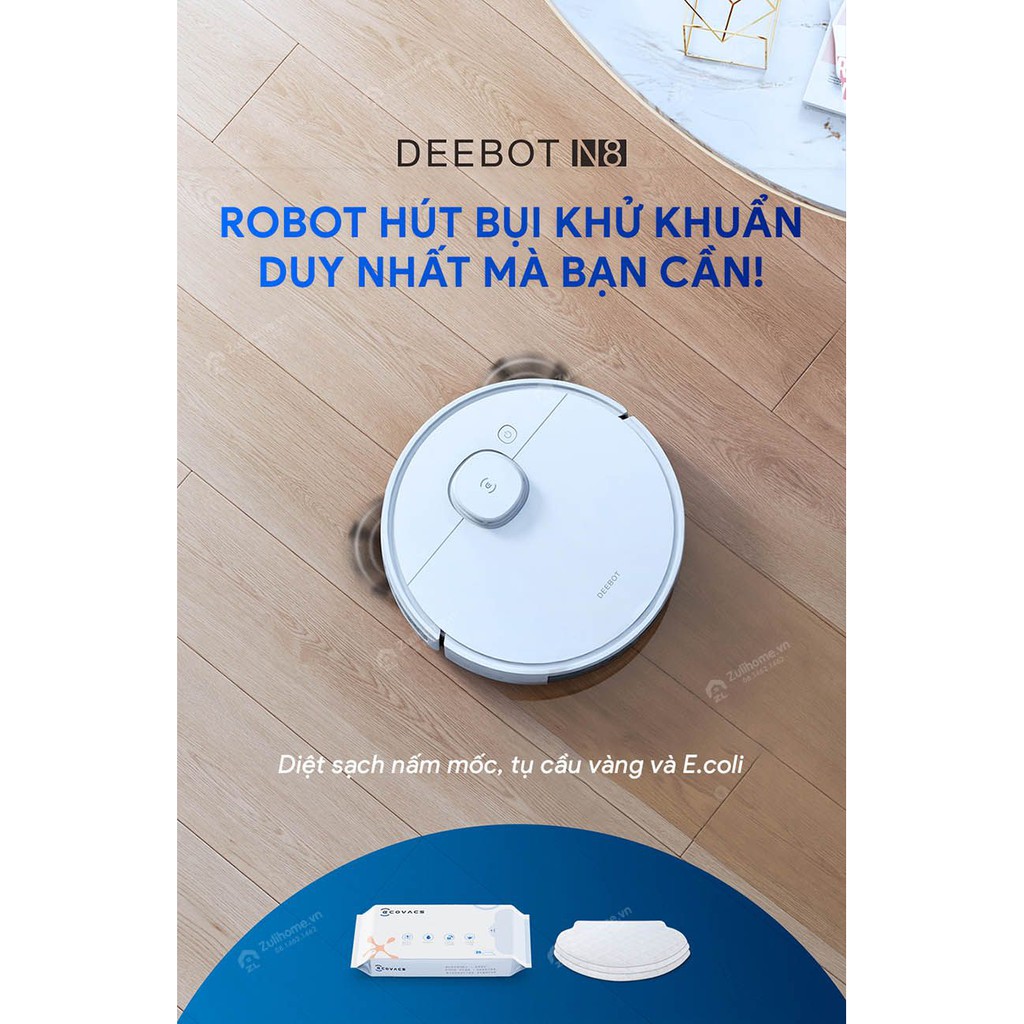 Robot hút bụi dọn nhà Ecovacs Deebot N8 pro+2021 - Chính Hãng - mới 100% Nguyên Seal - Giá Tốt nhất thị trường