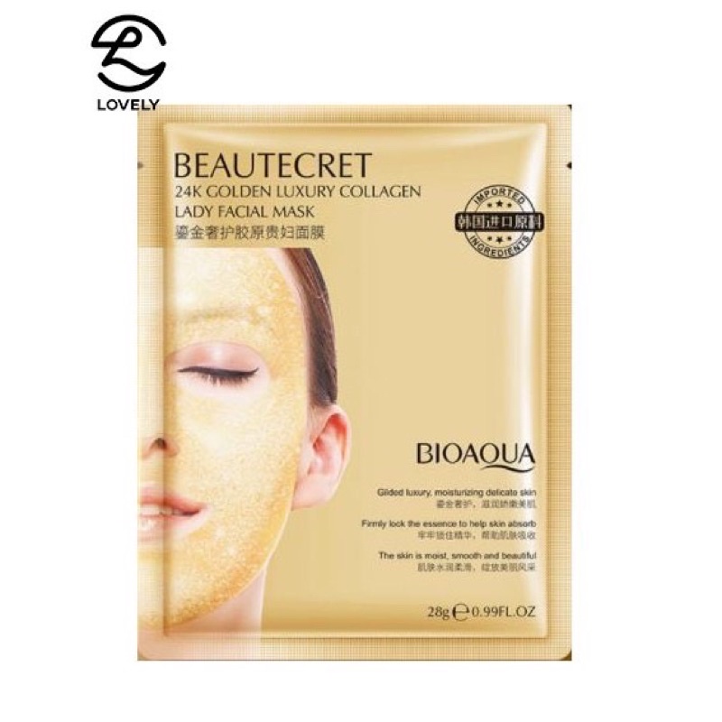 Mặt nạ thạch trong suốt pha lê Collagen BIOAQUA