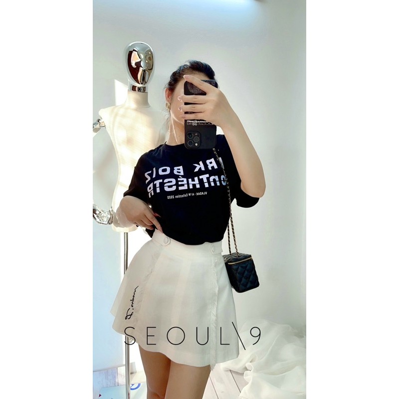 Quần váy thêu chữ L’époir chất liệu line mát mẻ cá tính | BigBuy360 - bigbuy360.vn