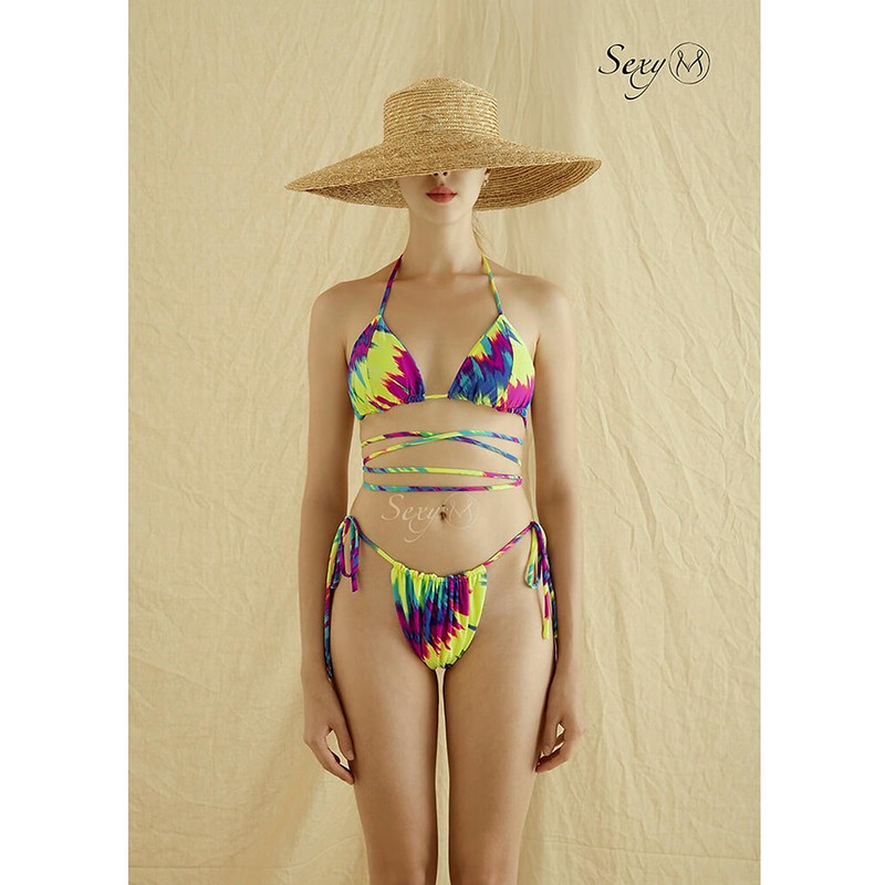 Set bộ bikini 2 mảnh buộc dây cơ bản JUNGLE T nhiều màu B076 Sexy M