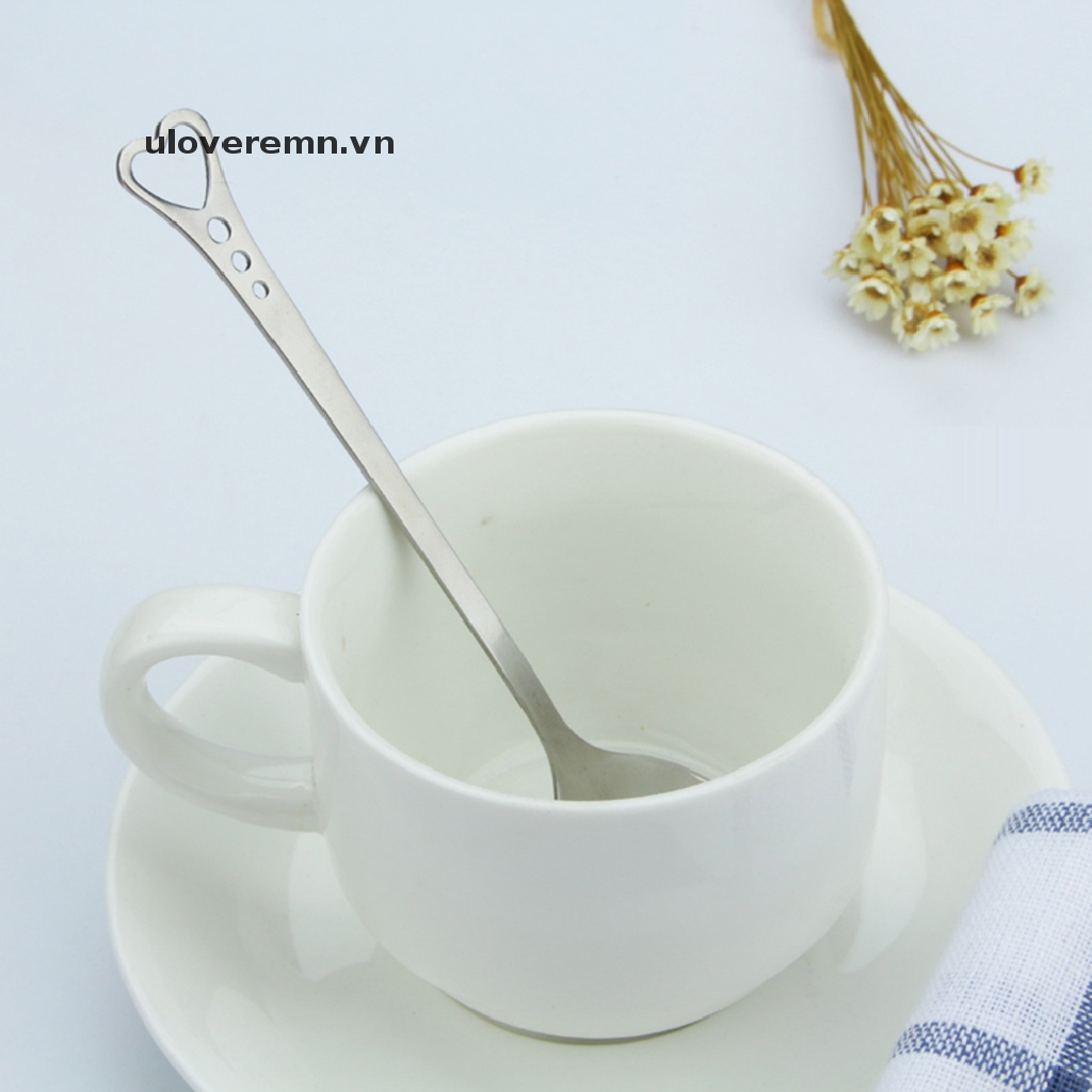 [uloveremn] Bán NóngMuỗng Cà Phê Hình Trái Tim Bằng Thép Không Gỉ