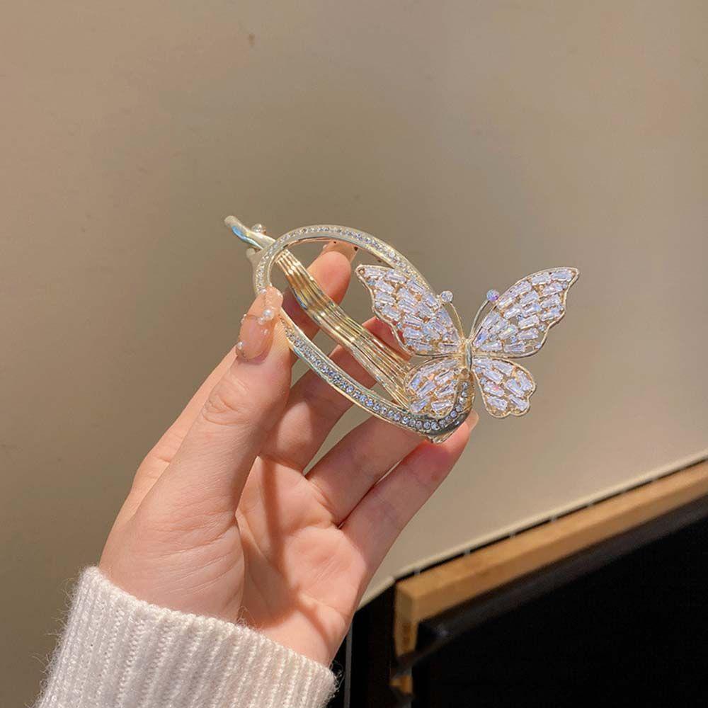 Kẹp Tóc Càng Cua Đính Đá Zircon Cỡ Lớn Thời Trang Hàn Quốc Cho Nữ|Kẹp Tóc