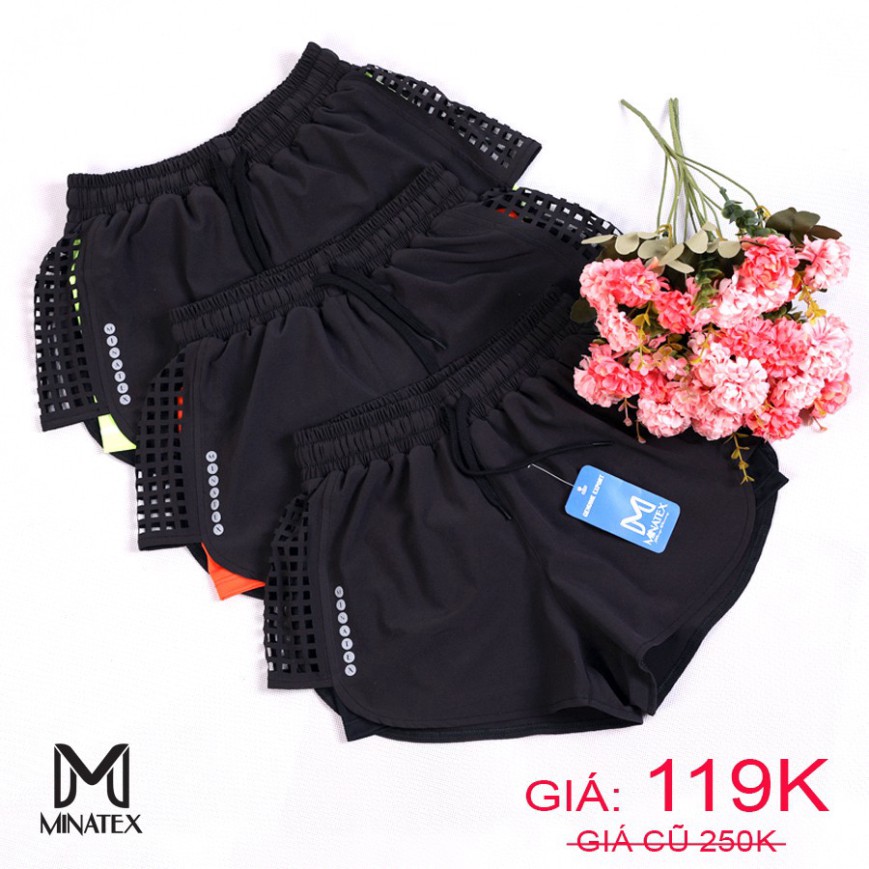 freeship  Quần đùi 2 lớp đi bơi đi biển, quần tập gym Minatex | BigBuy360 - bigbuy360.vn