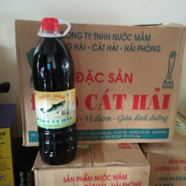 1 lit Mắm Cát Hải 15 độ đạm, mắm truyền thống