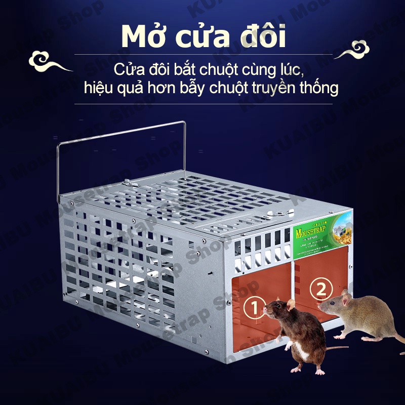 🐀Nâng cấp mới 2022🐀 Bẫy chuột đơn giản, giao hàng nhanh chóng. hiệu quả cao trong Chuột không thể trốn thoát,lồng chuột