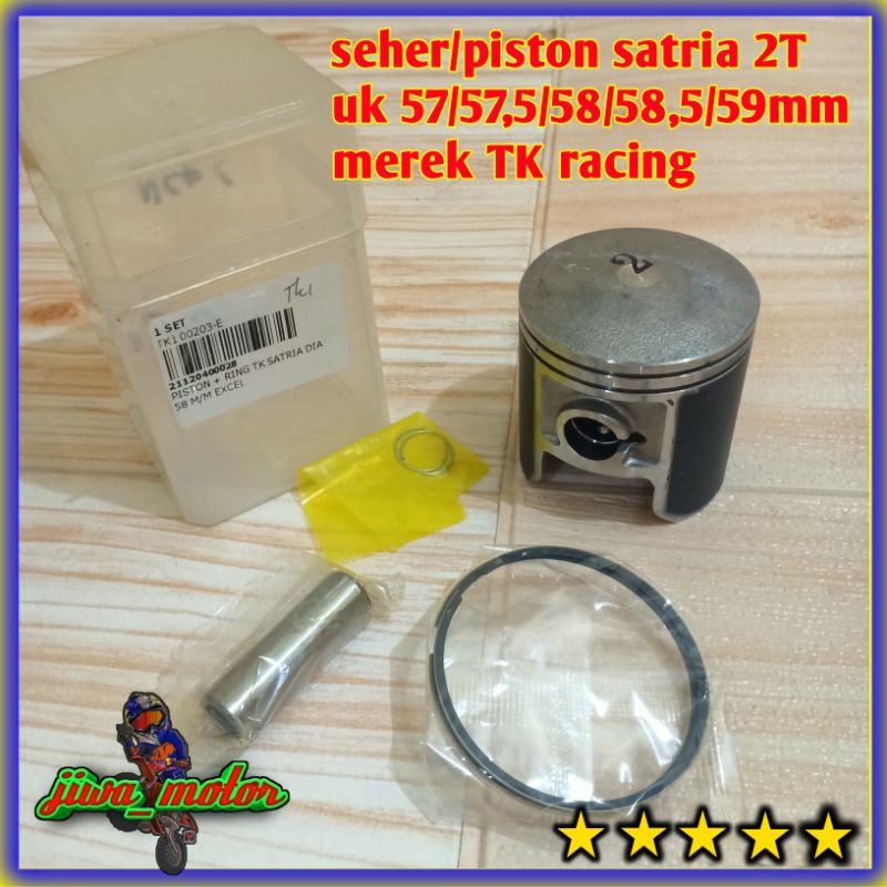Pít Tông seher satria 2 Stroke 57 57.5 58 58.5 59 mm Chất Lượng Cao
