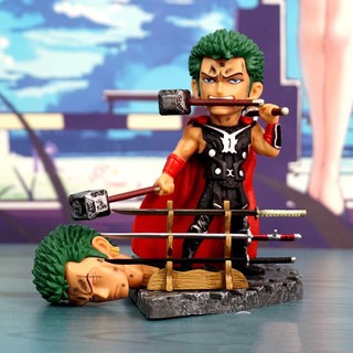 Mô hình chibi nhân vật One Piece cosplay Marvel