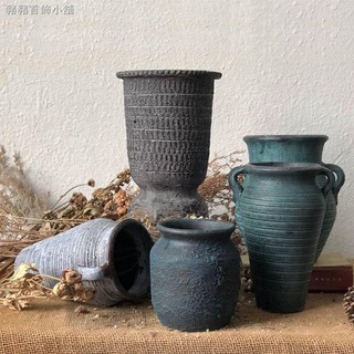 Bình Hoa Bằng Đất Sét Phong Cách Cổ Điển