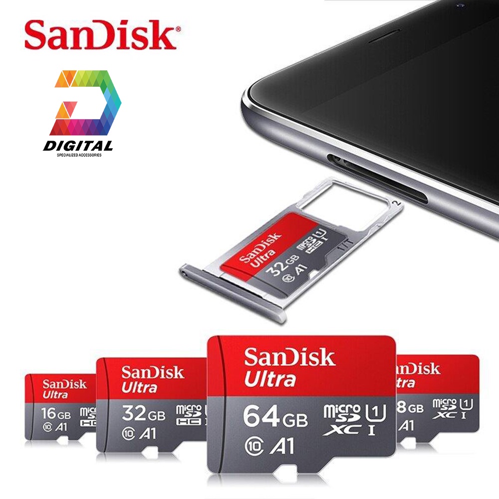 Thẻ Nhớ SanDisk Ultra 100MB/s MicroSDXC UHS-I A1 Chính Hãng