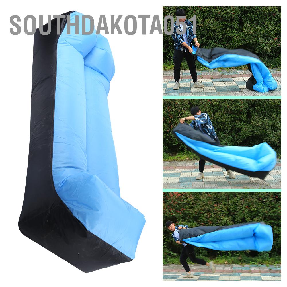 Hàng Sẵn Ghế Sofa bơm hơi bằng vải oxford chống nước cho ngoài trời Bãi biển Du lịch siêu nhẹ【Southdakota051】