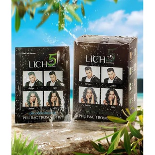 Dầu gội thảo dược phủ bạc lich 5, dầu gội nhuộm tóc 2 màu đen và nâu