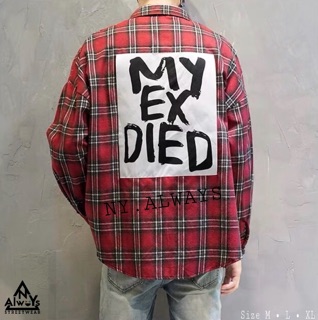 Sơmi caro MY EX DIED