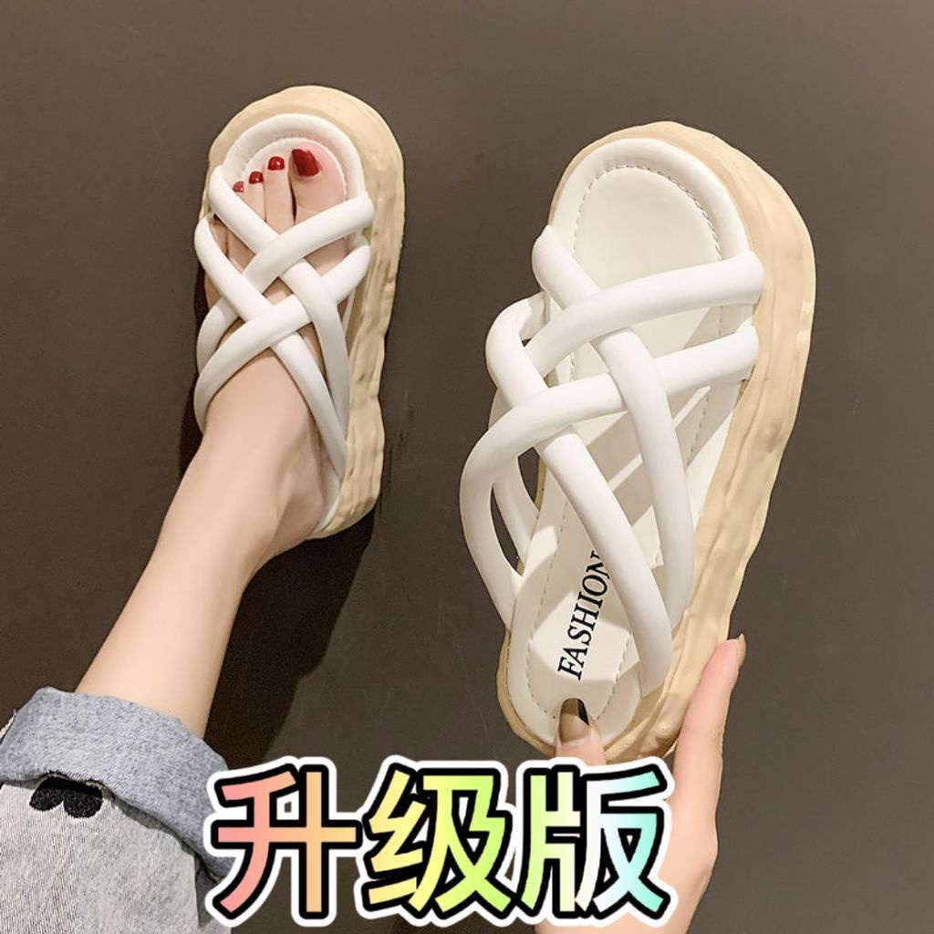 Dép Sandal Đế Mềm Quai Chéo Thời Trang Dành Cho Nữ