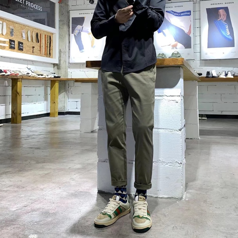 Quần Dài Ống Đứng Màu Sắc Thời Trang Nam Tính