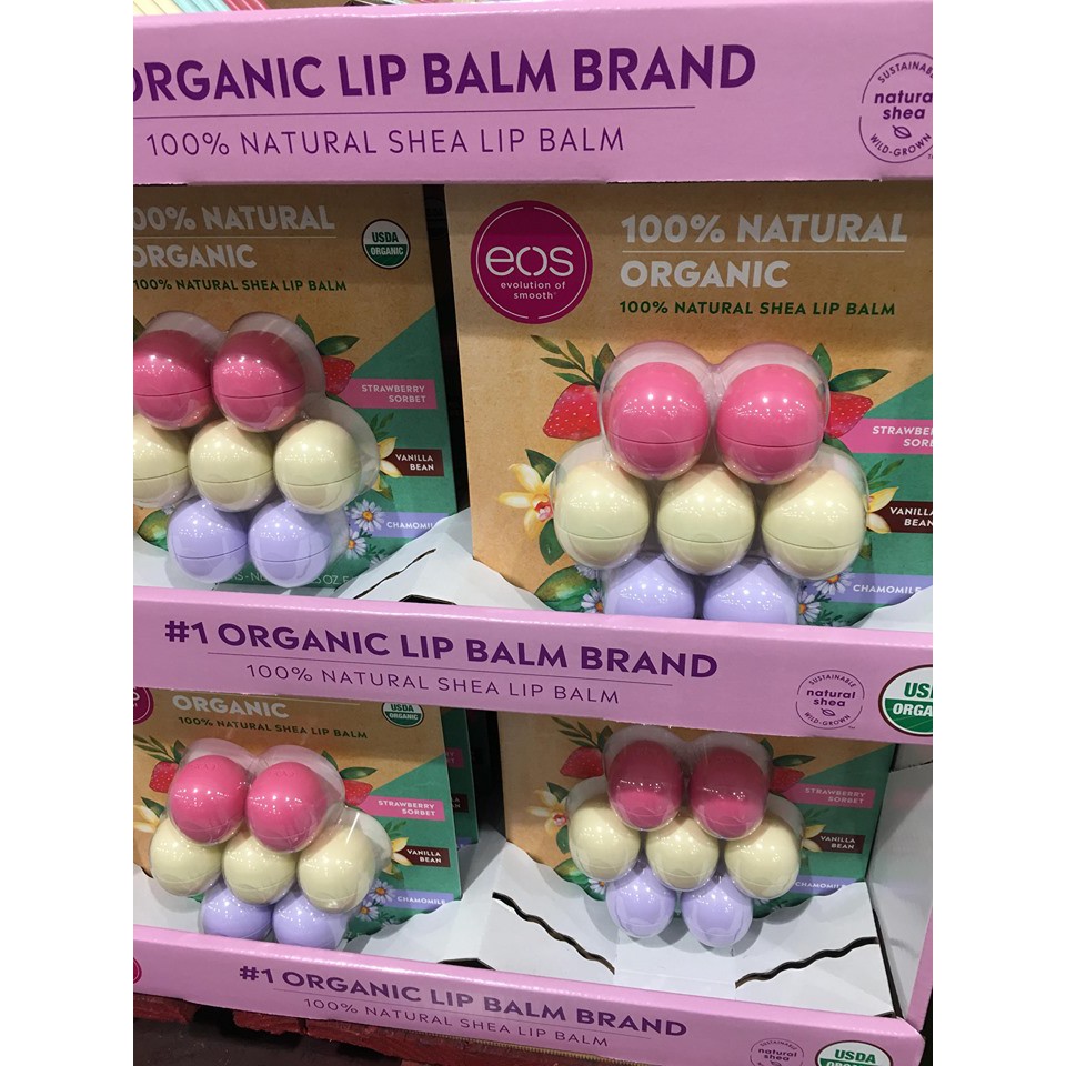 Son EOS 100% organic - Son Mỹ - Loại Trứng - Thỏi