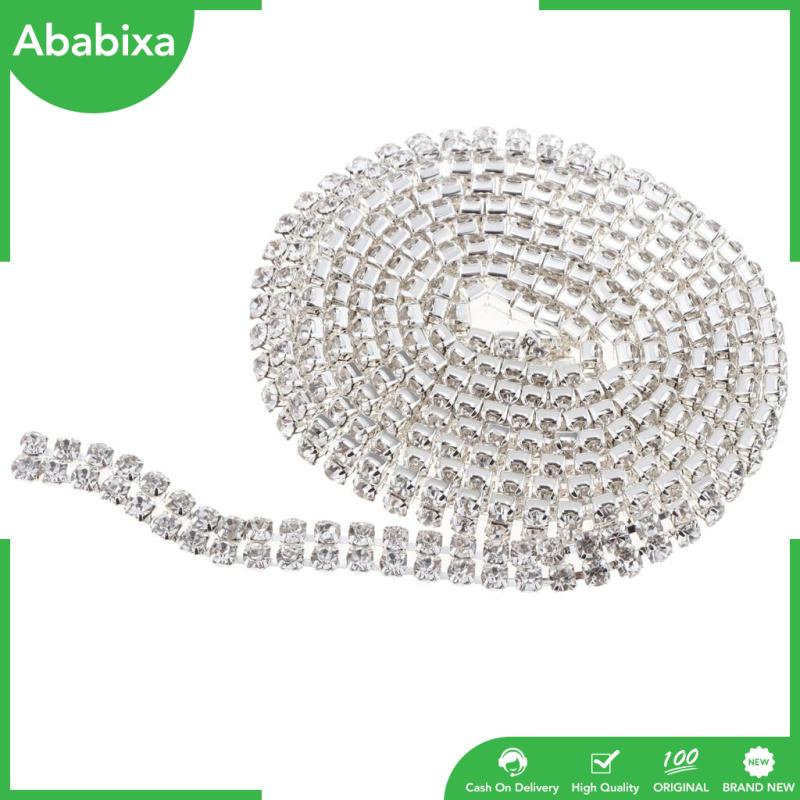 Cuộn Dây Ruy Băng Lưới Đính Đá Pha Lê 2 Vòng Dài 1 Yard Dùng Trang Trí DIY