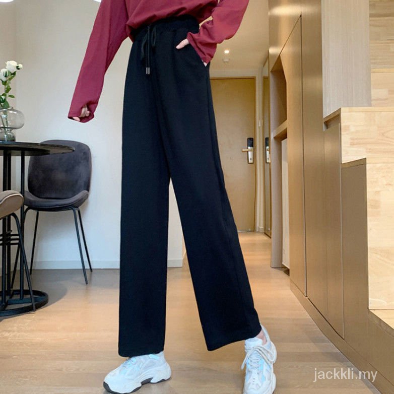 quần ống rộng Màu Xám Phong Cách Hàn Quốc Thời Trang Cho Nữ 2021 | BigBuy360 - bigbuy360.vn