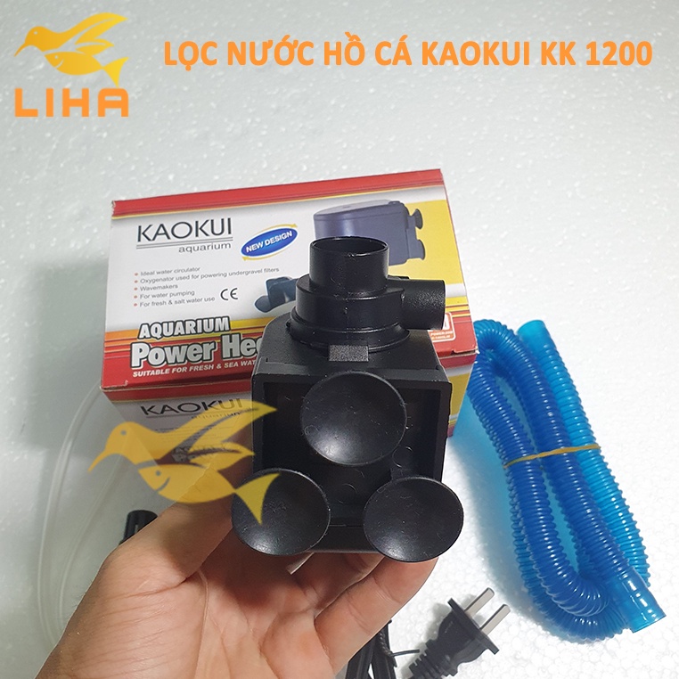 Máy Bơm Lọc Kaokui KK-1200 (20W-1400LL/H-1.2M) - Bơm Nước 3 Trong 1 (Hút, Đẩy, Thổi Oxy)