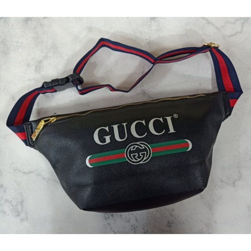 Túi Đeo Hông Gucci Màu Đen Hàng Nhập Khẩu Cao Cấp