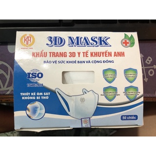 Hộp 50 Chiếc Khẩu Trang Y Tế 3D MASK Khuyến Anh