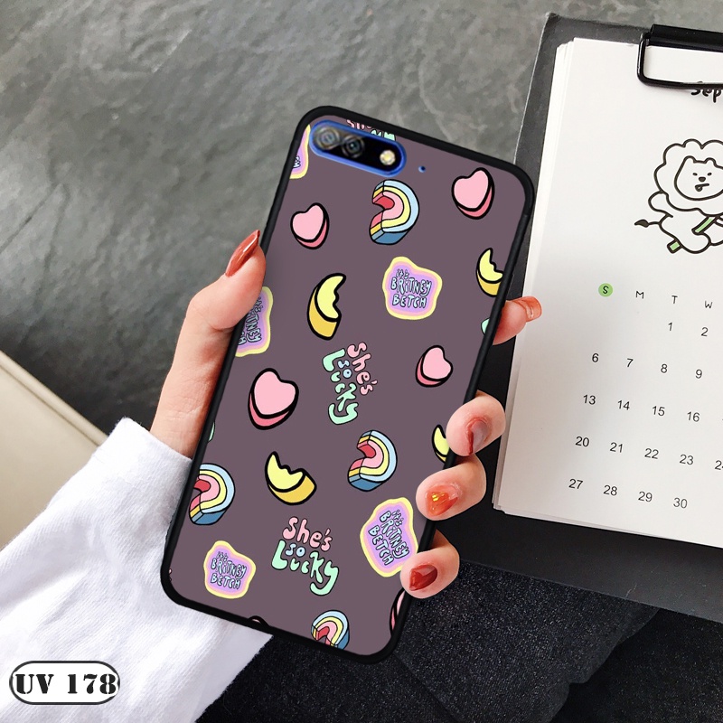 Ốp lưng  HUAWEI Y7 Pro 2018 - Lưng nhám viền dẻo in 2D