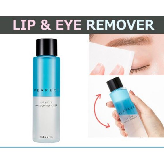 Tẩy trang mắt môi Missha Perfect Lip&Eye Make-up Remover 155ml