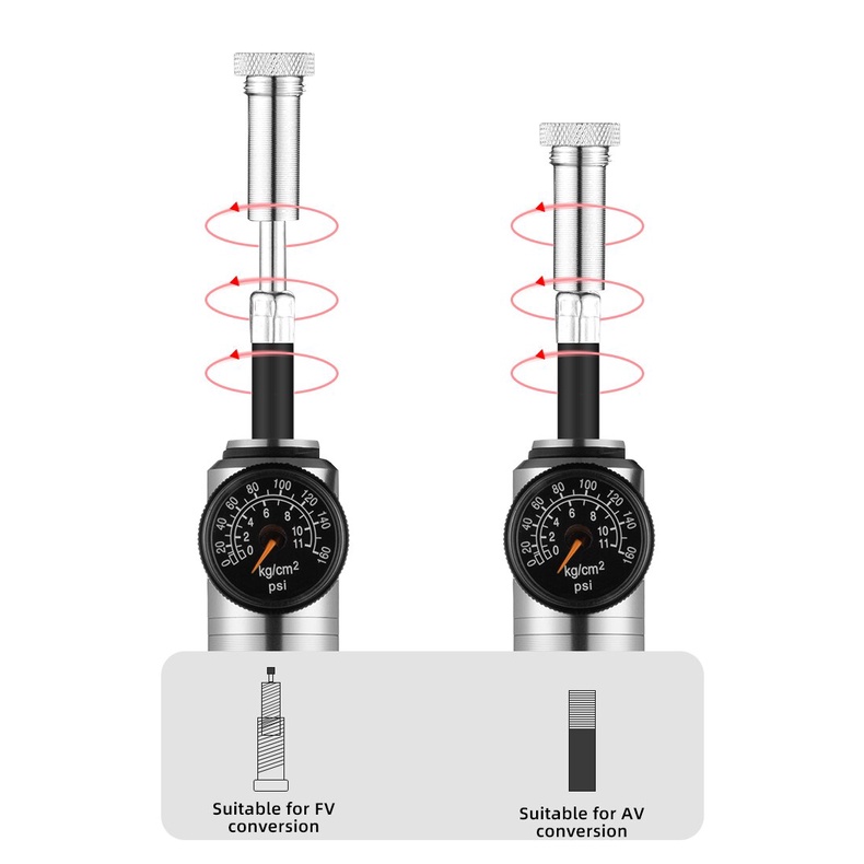 Ống Bơm Xe Đạp Rockbros 160psi Áp Suất Lớn