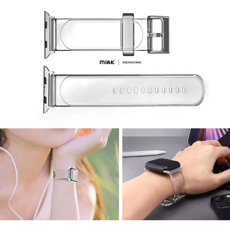 Dây Đeo Silicone + Ốp Bảo Vệ Cho Đồng Hồ Thông Minh Apple Watch Series 7 6 SE 5 4 3 Iwatch 6 5 41mm 45mm 38mm 40mm 42mm 44mm