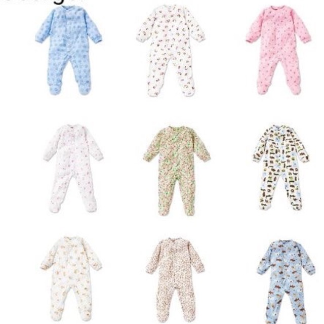 Set 3 sleepsuit liền vớ Geogre xuất dư