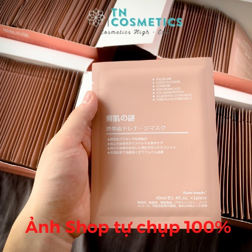 Mặt nạ nhau thai cừu cuống rốn tế bào gốc Nhật Bản Rwine Beauty, mặt nạ giấy cấp ẩm, sản sinh Collagen MN194