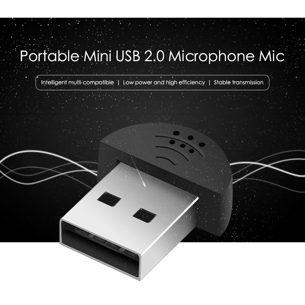 USB Microphone Audio Studio Ghi âm giọng nói Mic cho máy tính xách tay, pc, Khoảng cách thu âm 0.5m