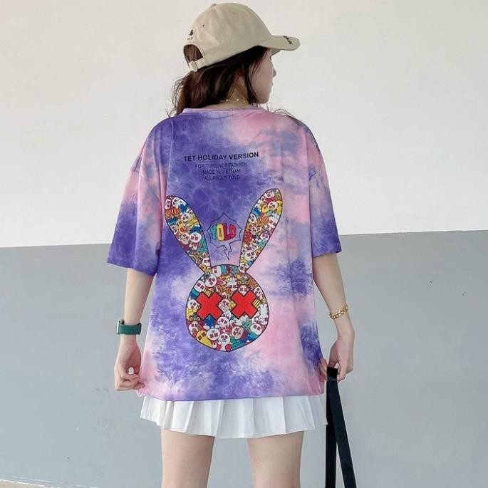 Áo Thun Loang, Áo Phông Loang Nam Nữ Tay Lỡ Form Rộng Cao Cấp Unisex - Hàng Hot Trend Loại 1 - BADD RABBIT
