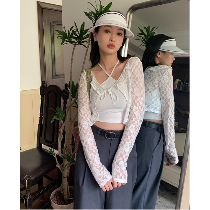 Áo kiểu kumikumi màu trơn phong cách Hàn Quốc thời trang gợi cảm dành cho nữ