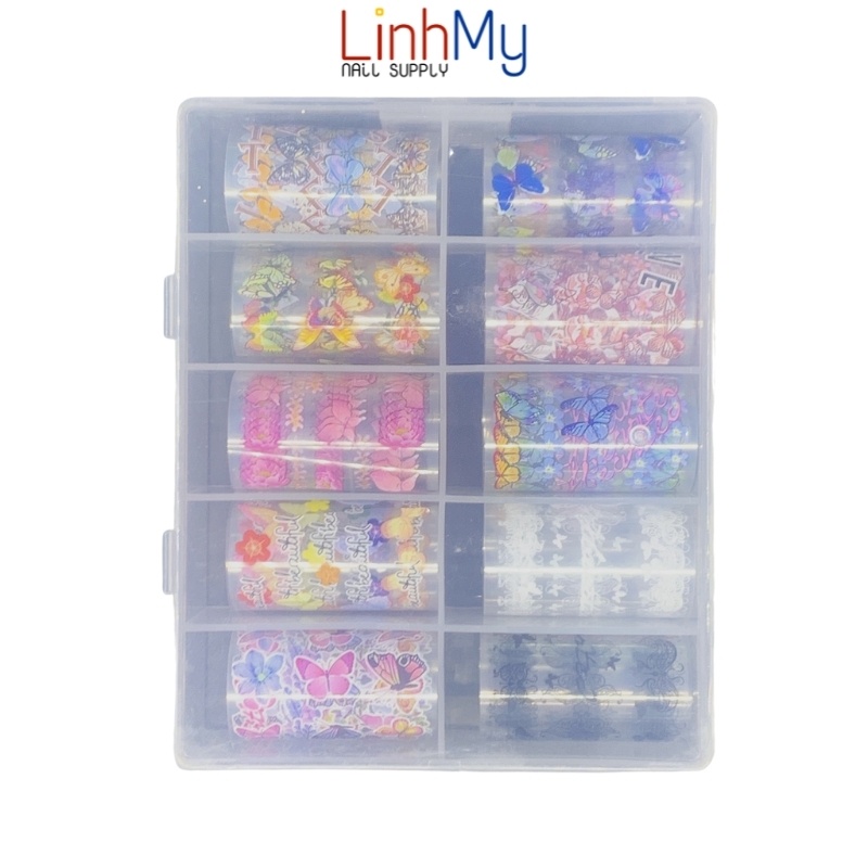 Foil dán móng - foi hoạ tiết báo, foi thương hiệu - Bướm