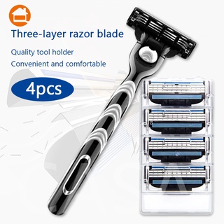 Dao cạo râu gillette mach 3 lưỡi + 4 dao cạo râu