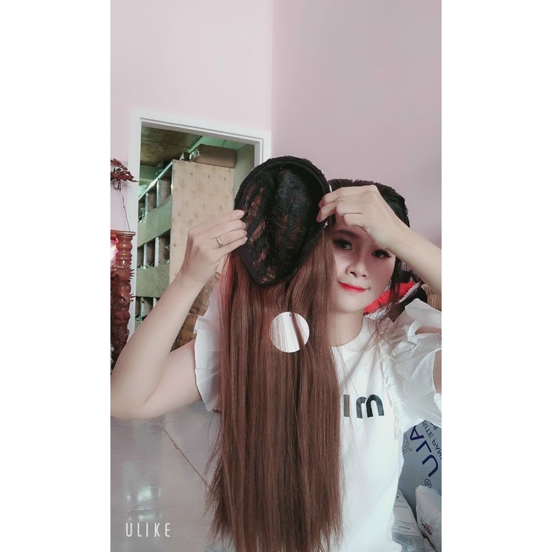 tóc giả cài thẳng❤️-freeship
