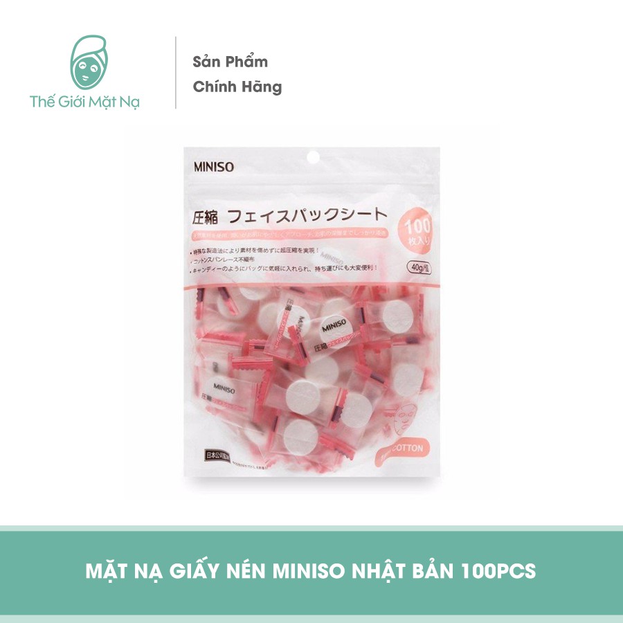 Mặt nạ giấy nén Miniso