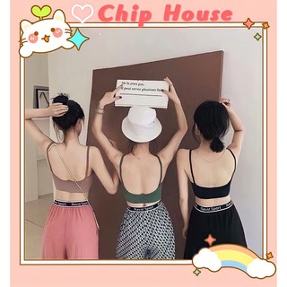 Áo bra hở lưng ⚡freeship50k⚡ áo bra tập gym yoga len tăm hở lưng khoét lưng sang chảnh a1