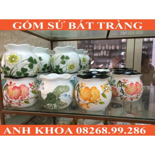 Đèn xông tinh dầu size to Bát Tràng - Gốm sứ Bát Tràng Anh Khoa