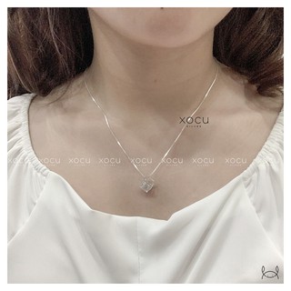 Dây Chuyền Bạc, Mặt Rubic Đá, Xocu