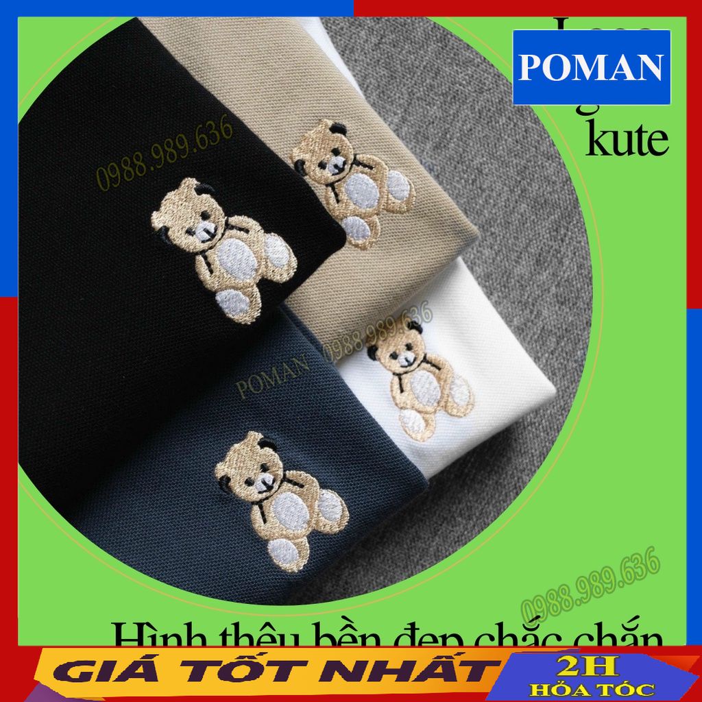 Áo polo nam ngắn tay chất cá sấu cotton, Áo thun nam có cổ polo nam co dãn 4 chiều AT04 - POMAN