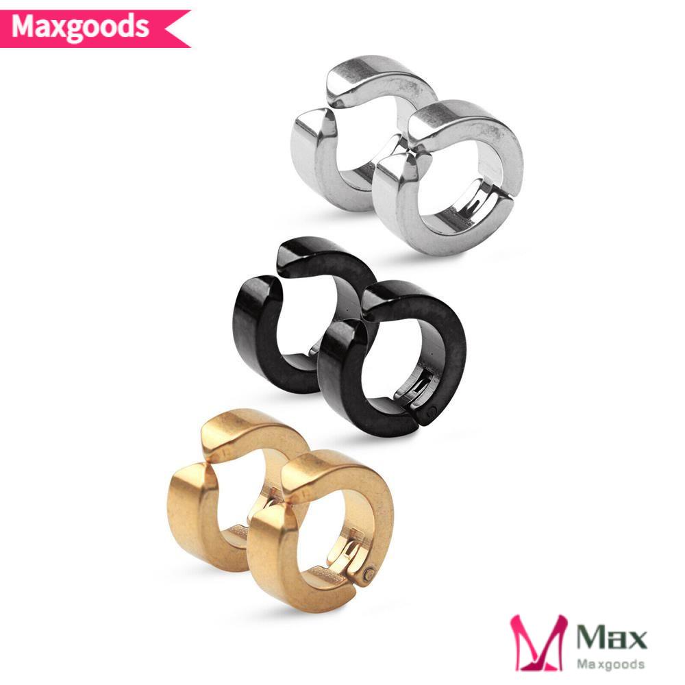 Khuyên Kẹp Vành Tai Bằng Thép Không Gỉ Phong Cách Punk Thời Trang Cho Nam Và Nữ