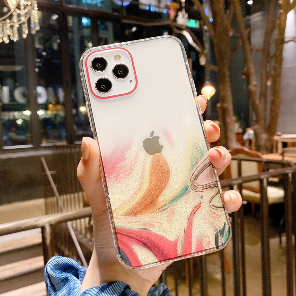 Ốp Điện Thoại Silicon Họa Tiết Hoa Cho Iphone 11 12 Pro Max Mini Se 2 2020 7 8 Plus X Xs Max Xr | BigBuy360 - bigbuy360.vn